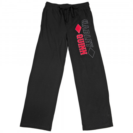 Harley Quinn Symbol and Text Unisex Pajama Sleep Pants